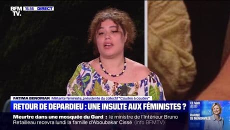 Retour de Gérard Depardieu au cinéma: "C'est une démonstration d'impunité", réagit Fatima Benomar, militante féministe et présidente du collectif "Coudes à coudes"