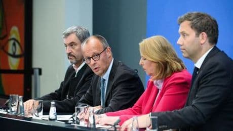 CDU/CSU und SPD: Das sagen Merz, Klingbeil und Dobrindt nach dem Koalitionsausschuss