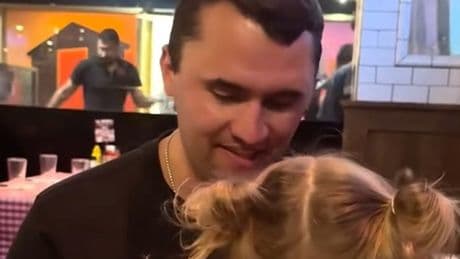 Charlie Kirk tells young daughter how he met Erika in video released after his death