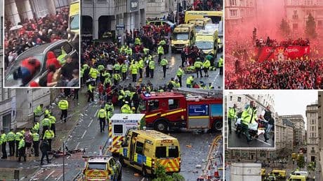 How Liverpool's day of joy turned into their worst nightmare: Fans tell their harrowing stories after a car ploughed into supporters in title parade horror, as man is arrested and city is left in mourning, writes DOMINIC KING