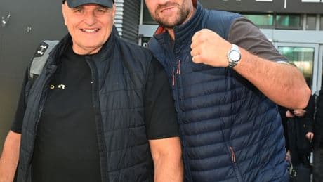 Tyson Fury jets back to UK with dad John after watching Tommy’s triumphant boxing return in Budapest