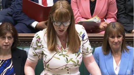 Rachel Reeves grimaces as Tories force Angela Rayner to defend her over tax rises