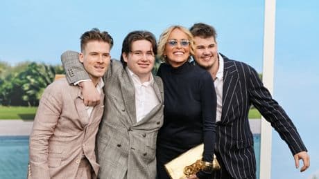Sharon Stone makes rare red carpet appearance with her 3 sons at ‘Nobody 2’ premiere