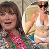 Lorraine Kelly, 65, shows off her 'real body' in white bikini as she blasts edited social media snaps, telling viewers 'I've got a belly!'