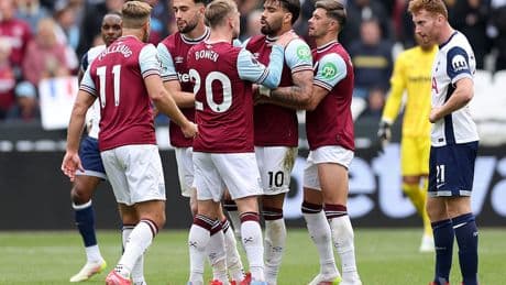 Lucas Paqueta in tears after receiving yellow card as West Ham team-mates console star