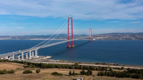 World's longest suspension bridge connects two continents and cost £2bn to build
