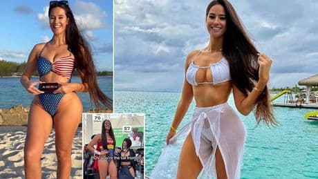 OnlyFans model who claims to be 7ft tall names the two NBA legends who have slid into her DMs amid viral fame