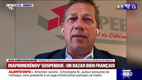 "C'est un investissement pour la décarbonation de la France et les finances publics", déclare Jean-Christophe Repon de la confédération de l'artisanat et des petites entreprises