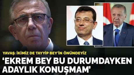 Yavaş: İkimiz de Tayyip Bey'in önündeyiz! Ekrem Bey bu durumdayken adaylık konuşmam