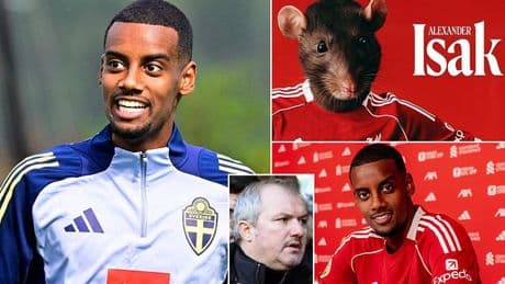 Alexander Isak's agent fires 22-word parting shot at Newcastle and furious fans as Liverpool's smiling £125m star gets back to work on Sweden duty while being dubbed a 'rat'