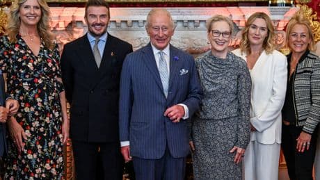 David Beckham edges closer to knighthood at King Charles event with Meryl Streep and Kate Winslet