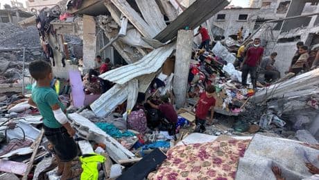 Gaza-Krieg: Palästinenser: Erneut Tote nahe einem Hilfszentrum in Gaza