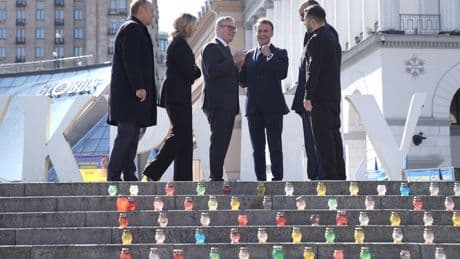 Starmer joins European leaders in Ukraine for ‘coalition of willing’ talks
