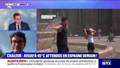 Chaleur : jusqu'à 45 °C attendus en Espagne demain ! - 03/08