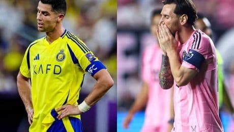 La caída de dos leyendas: Cristiano y Messi, eliminados de sus Champions