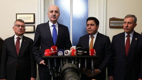 TBMM Başkanı Kurtulmuş'tan, Yeni Yol Partisi'ne ziyaret