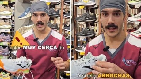 Héctor Alonso, podólogo: «Si no te abrochas este agujero de las zapatillas, estás cerca de romperte el tobillo»
