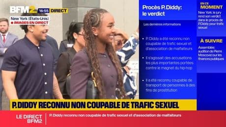 Procès P.Diddy reconnu non coupable de trafic sexuel