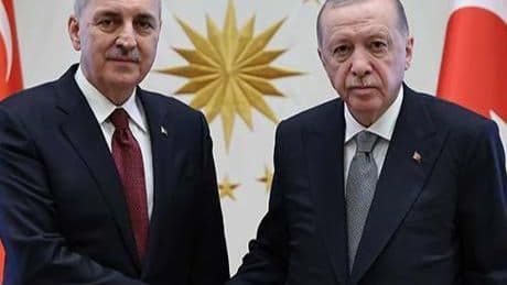 Cumhurbaşkanı Erdoğan, TBMM Başkanı Kurtulmuş'u kabul etti