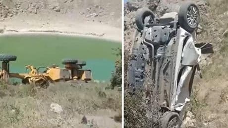 Yemek molası veren operatör el frenini çekmeyi unuttu! Otomobildeki 1 can kaybı, 1 yaralı