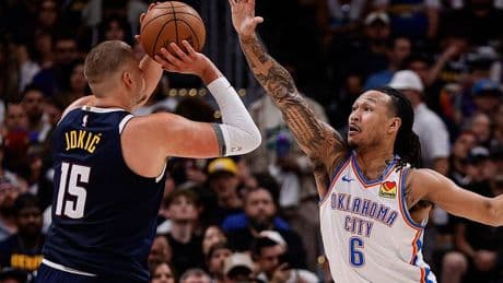Oklahoma City bedwingt Jokic in play-offs NBA, Cavaliers op rand van uitschakeling