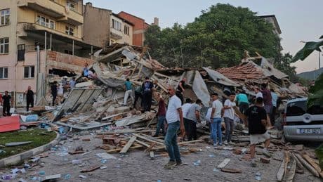 Magnitude 6.1 earthquake strikes Turkey, causing about a dozen buildings to collapse
