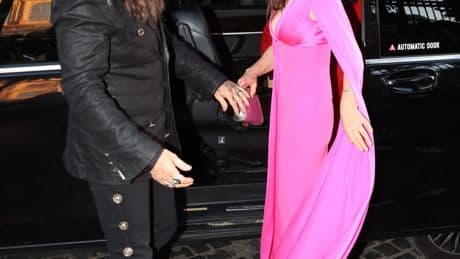 Billy Ray Cyrus and Elizabeth Hurley make their red carpet debut as a couple in Rome
