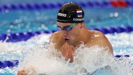 Gemengde estafetteploeg vierde op 4x100 meter wisselslag, geen stunt voor De Groot
