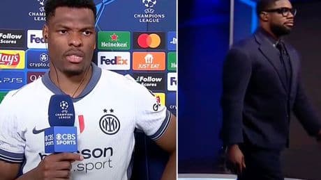 Micah Richards walks out of TV studio after Inter Milan star destroys him over his suit