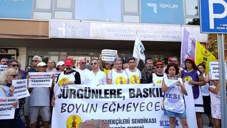 Edremit'te İŞKUR'daki sendikal sürgün protesto edildi