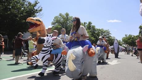 New Hampshire city in 'Jumanji' marks 30th anniversary with animal costume race