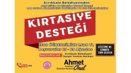 Başkan Önal: “Kırtasiye desteği ile öğrencilerin yanındayız”