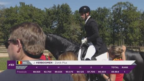 Belg Verboomen pakt weer goud op EK dressuur, Van Liere wordt dertiende