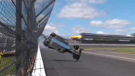 El escalofriante accidente de Colton Herta en la clasificación de las Indy 500 Millas que pudo haber acabado en una tragedia