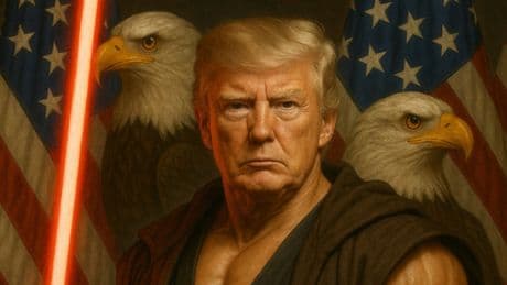Trump versione Star Wars: «Che il 4 maggio sia con voi», il nuovo fotomontaggio (dopo quello del Papa) sul profilo X della Casa Bianca