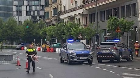 Un fuga de gas cerca del Bellas Artes obliga a desalojar comercios y cortar el tráfico durante hora y media