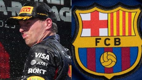 La Fórmula 1 sube al podio del GP de España con un guiño al Barça en la gorra del campeón