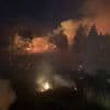 Grote brand op Brunssummerheide bij Heerlen, kinderkamp ontruimd