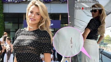 Model begeistert mit Ehrlichkeit im Netz - Perioden-Unfall bei Wimbledon