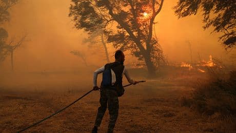 Firefighters In ‘Titanic Battle’ As Wildfires Rage In Greece