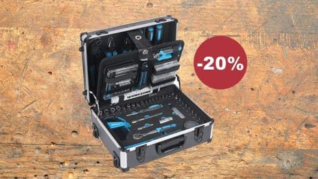 Werkzeugtrolley bei Aldi: 128-teiliger Rollkoffer jetzt für nur 80 Euro