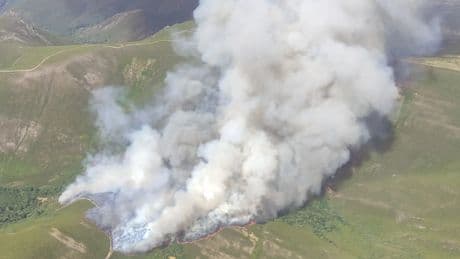 El incendio de Chandexa de Queixa, en Ourense, avanza con 450 hectáreas afectadas
