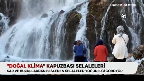 “Doğal klima” Kapuzbaşı Şelaleri, kar ve buzdan besleniyor