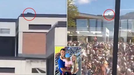Is this Charlie Kirk's killer? Video shows man lying in wait and then fleeing rooftop as conservative activist was shot