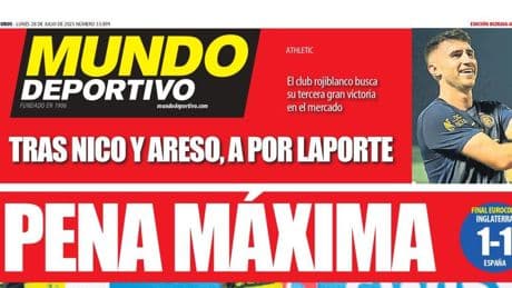 Portada de hoy de la Edición Bizkaia-Araba de Mundo Deportivo