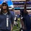 Inactive Cowboys star CeeDee Lamb is LEVELED by oncoming official while obliviously wandering along sideline
