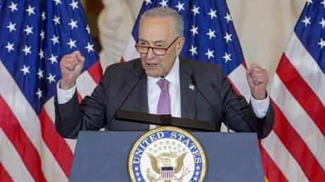 Senate Republican campaign committee 'grills' Chuck Schumer on National Hamburger Day