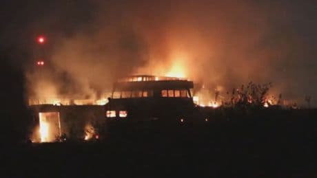 RCMP called in after derelict ferry burns in ‘suspicious’ blaze overnight