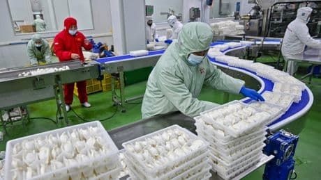 China's factory activity contracts in May, but there are signs of improvement