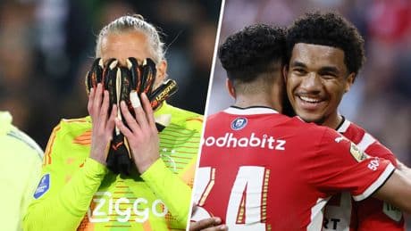 Ajax verspeelt ver in blessuretijd voorsprong bij Groningen, PSV pakt koppositie